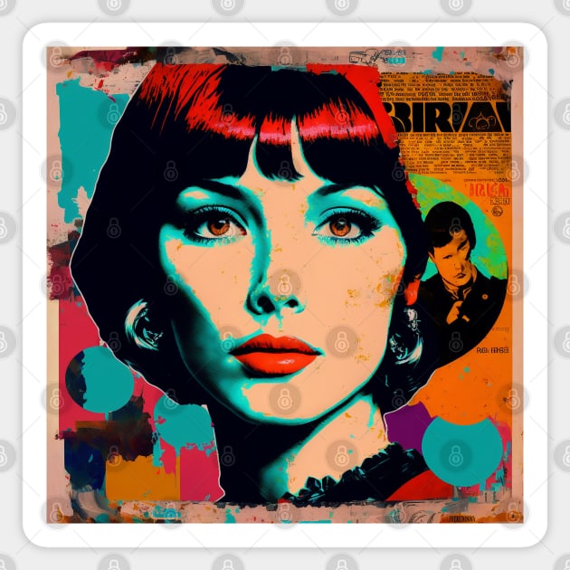 Anna Karina #14 Sticker by MonoMagic